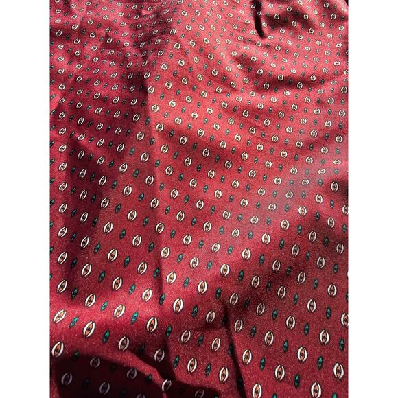 Vintage Schrader Sport Shirt 70s Dress with Sash Belt Size 14 Burgundy Red(499) - Picture 3 of 7